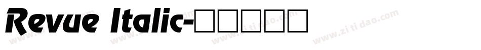 Revue Italic字体转换